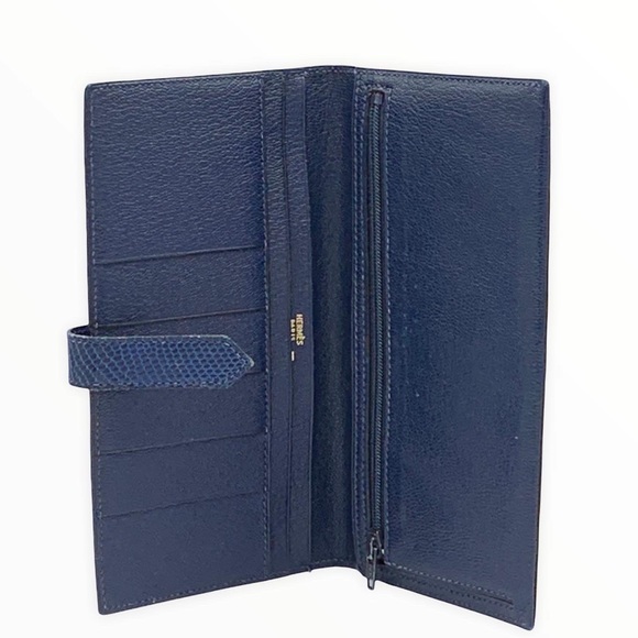 $1️⃣5️⃣0️⃣0️⃣HERMES Lizard Skin Bearn Wallet - Picture 7 of 10